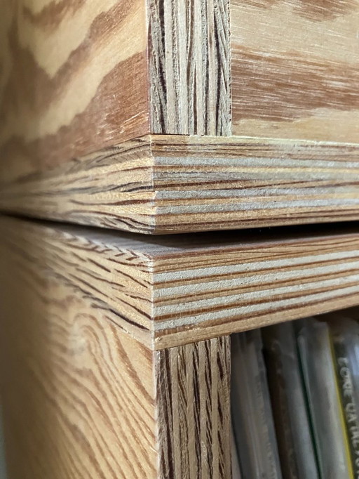 Custom record cabinet ('Float' vinyl furniture by Robbert Sikking)