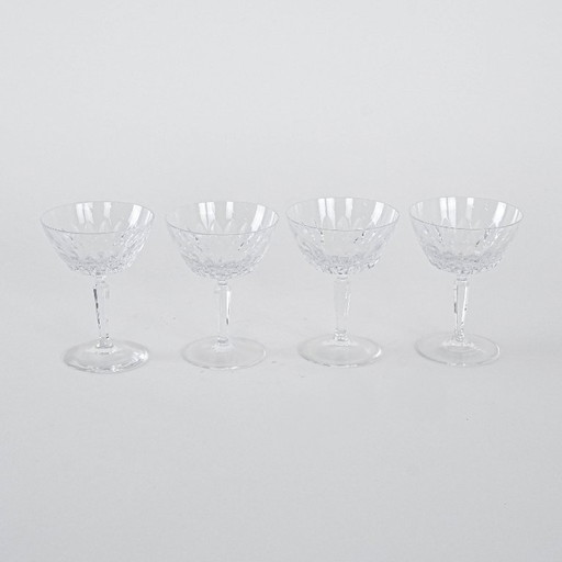 Set of four glasses, Danish design, 1970s, manufactured in Denmark