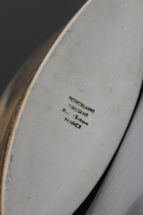 Image 1 of Vintage porcelain vase from Virebent, Puy l'évêque, France, 1980s. Nucleations