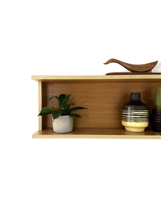 Image 1 of Étagère murale vintage en bois de hêtre, années 60