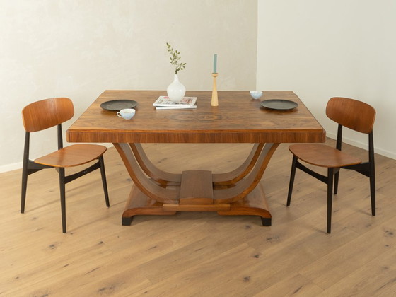 Image 1 of 1930s Art Deco Dining Table, Vintage