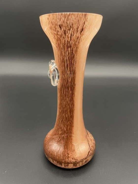 Hand-blown Solifleur Vase with Glass Application, Vintage (photo 5 of 7)
