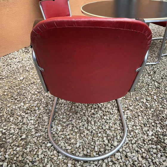 Bauhaus Tisch mit Sesseln in Stahlrohrstruktur von Willem Hendrik Gispen, 1930, 3er Set – Garten-Sets (photo 7 of 19)