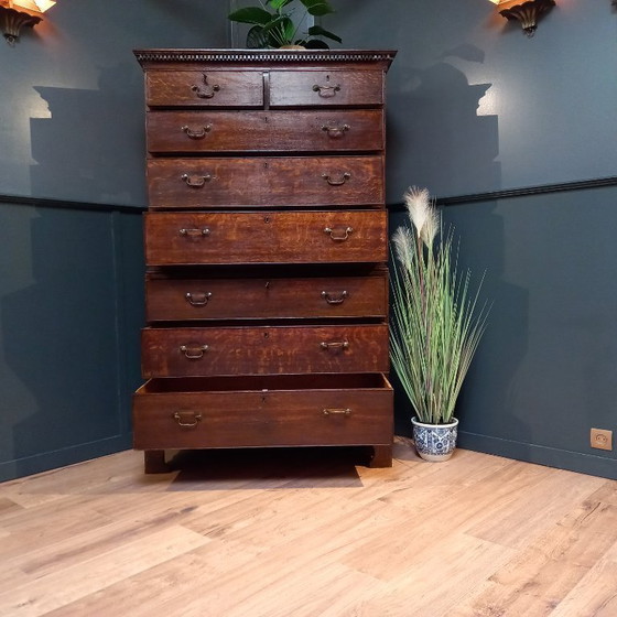 Image 1 of George III chest on chest ladekast uit 1830