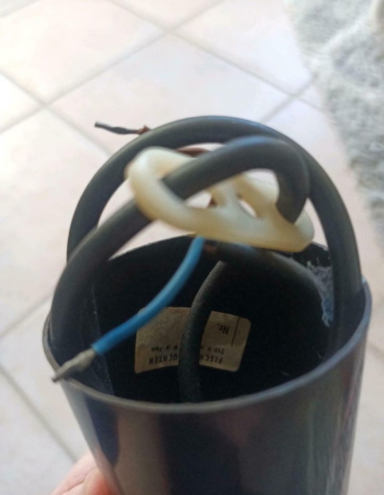 Image 1 of Echte vintage lamp van keramiek - hanglamp van Fischer Leuchten