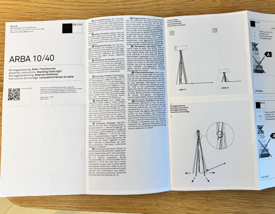Image 1 of Belux ARBA 10/40 staande lamp