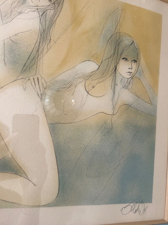 Image 1 of Lithografie van Jean Baptiste Valadié, drukproef van de kunstenaar