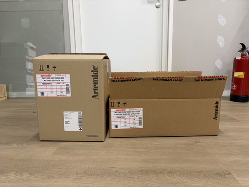 Lampada a sospensione Artemide castore diffusore nuova