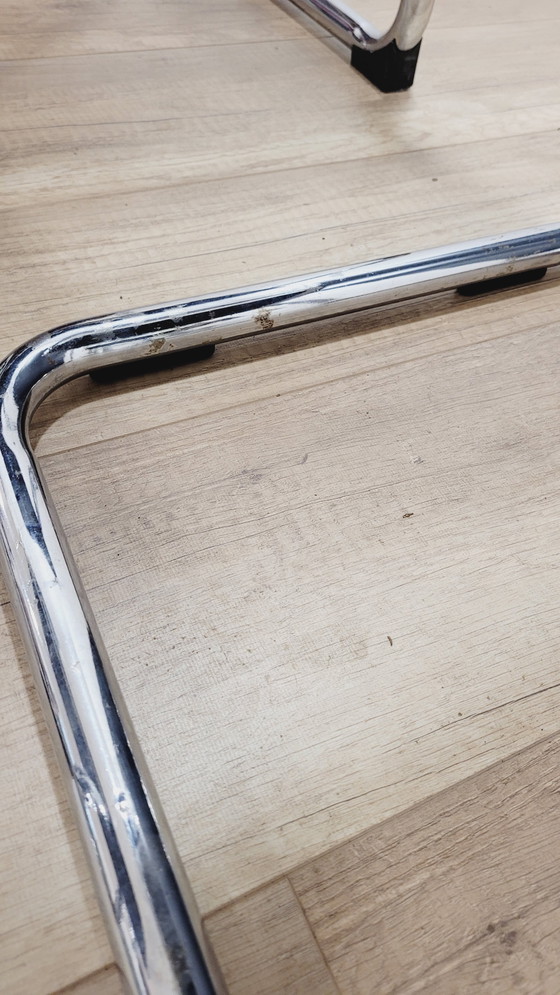 Image 1 of 6 chaises chrome et simili