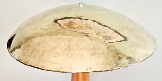 Image 1 of Vintage table lamp in wood and metal – Modernist design, 1950s