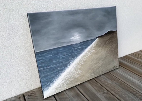 Image 1 of Olio su tela, cornice 61x46cm.