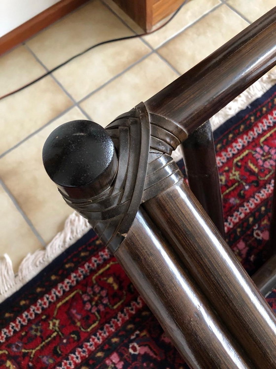 Image 1 of Pierantonino Bonacina 1974 – Set di sedute originale in rattan (divano, 2 poltrone, tavolo)


