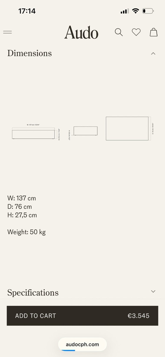 Image 1 of Audo Copenhagen marble coffee table