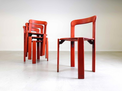 Set of 4 Vintage chairs Bruno Rey Kusch & Co 1970s Design