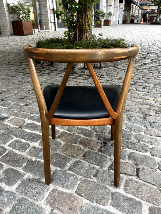 Image 1 of 4 sedie di Henning Kjaernulf, per Bruno Hansen, Danimarca, anni '50