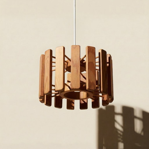 Suspension en pin Midcentury modern style scandinave, 1970