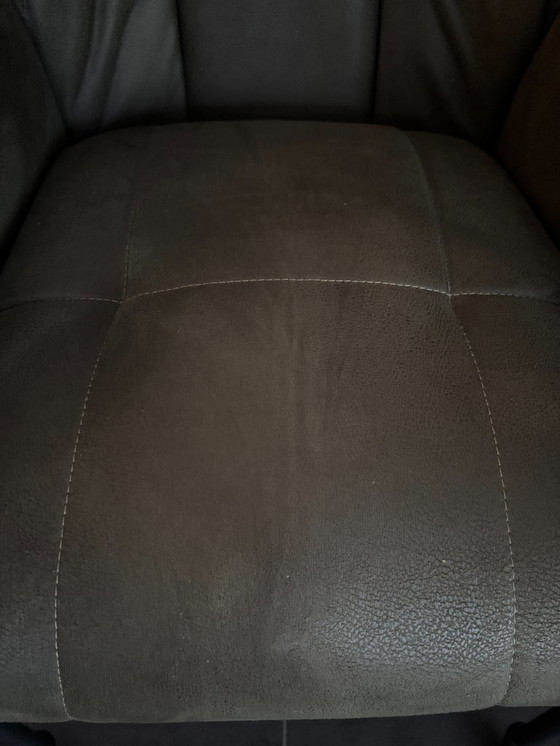 Image 1 of 4x Esszimmerstuhl mit Rollen, Royce-Ökoleder - Bronx71