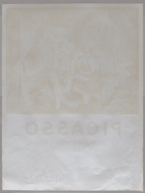 Poster mostra Picasso Le Déjeuner sur l'Herbe 1960-1961, Pablo Picasso, Carta, Multicolore, Modern (foto 5 di 5)