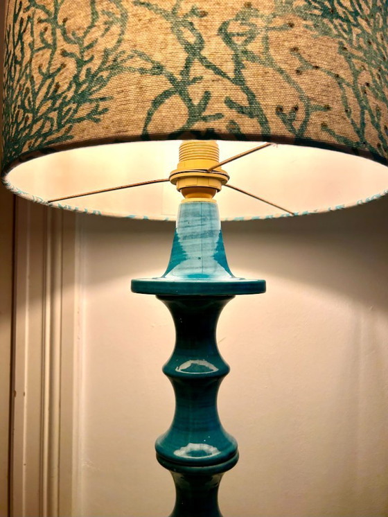 Image 1 of Lampe en céramique ouest-allemande en forme de pagode, années 1970