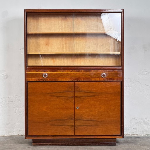 Vitrine Cabinet by Jindřich Halabala, 1930s–40s – Czechoslovak Art Deco