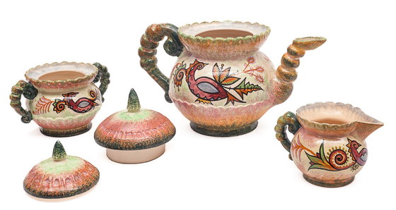 Image 1 of Servizio da caffè Paul Fouillen Quimper