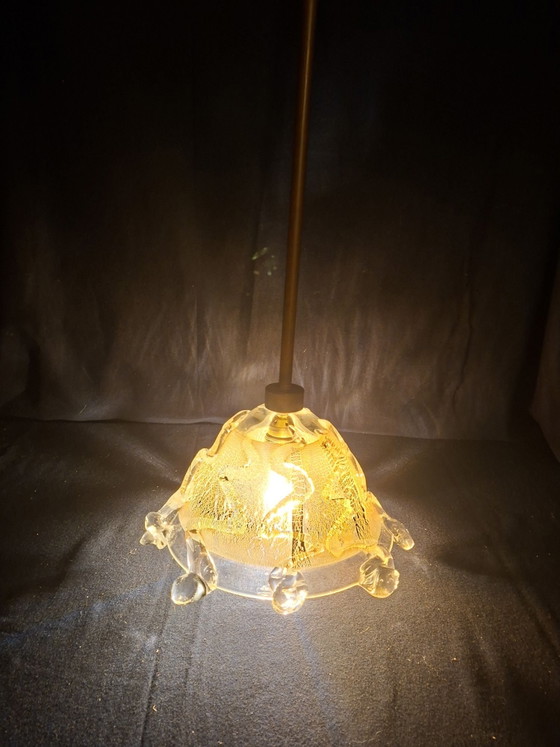 Glass-blown pendant lamp, Silver, Transparent (photo 5 of 6)