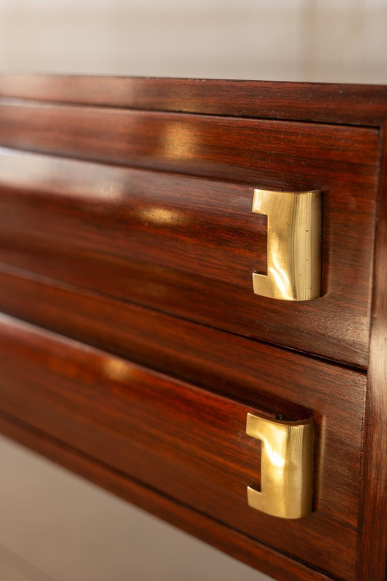 Image 1 of Kommode oder Sideboard aus Palisanderholz. Italienische Handwerkskunst, 1960er Jahre.