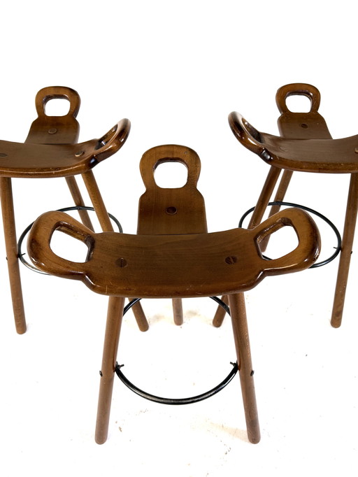 3 tabourets de bar vintage « Marbella », Conoform '60