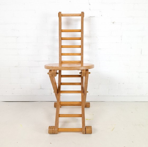 Vintage Houten Klapstoel Jaren 70/80 – Eetkamerstoelen, Wood (photo 2 of 6)