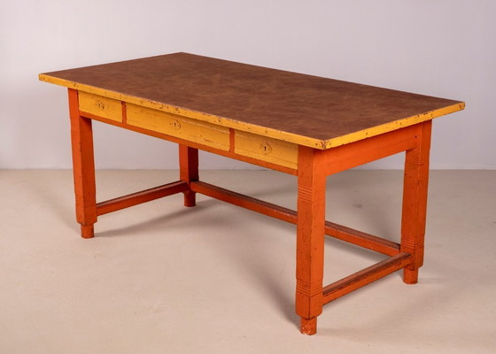 Image 1 of Martin Nyrop Copenhagen City Hall Desk, 1905 Rud Rasmussen