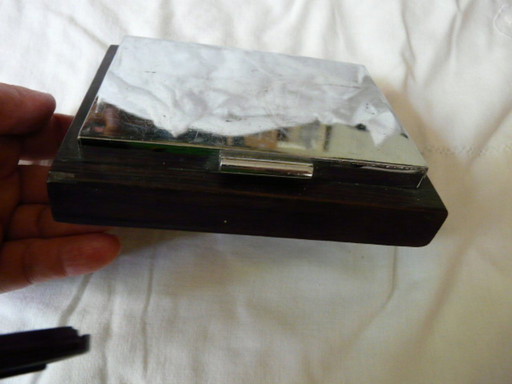 chrome and rosewood box