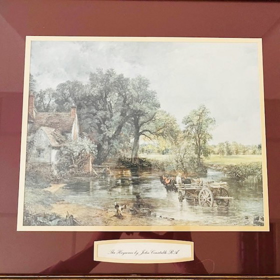 Vintage Framed Print The Hay Wain John Constable 1960s – Paintings & Drawings, Paper (photo 5 of 6)