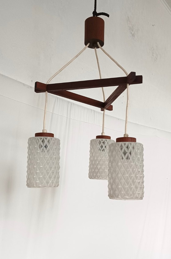 Image 1 of Dänische Design-Pendelleuchte aus den 1950er Jahren