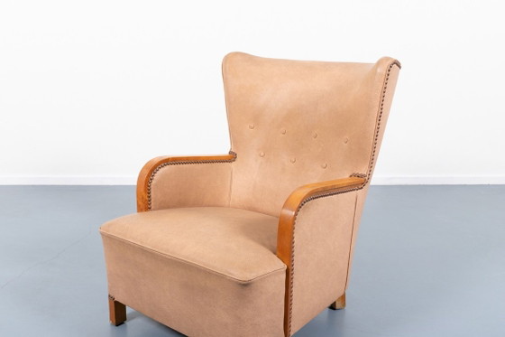 Image 1 of Sillón de salón de estilo moderno de mediados de siglo escandinavo, década de 1950, Suecia