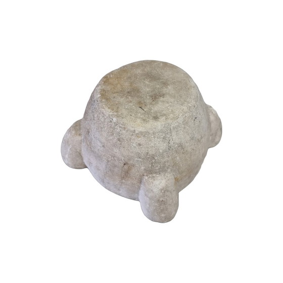 Image 1 of Antique white/gray marble mortar, 18th century