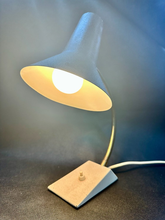 SIS Hexenhut Desk Table Lamp Mid Century 60s, Metal, Black (photo 10 of 15)