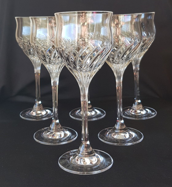 Image 1 of Verres à vin blanc cristal Vintage