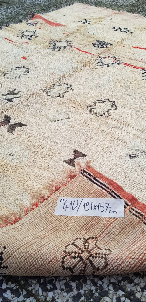 Image 1 of Alfombra bereber de lana anudada a mano, 191 x 157 cm