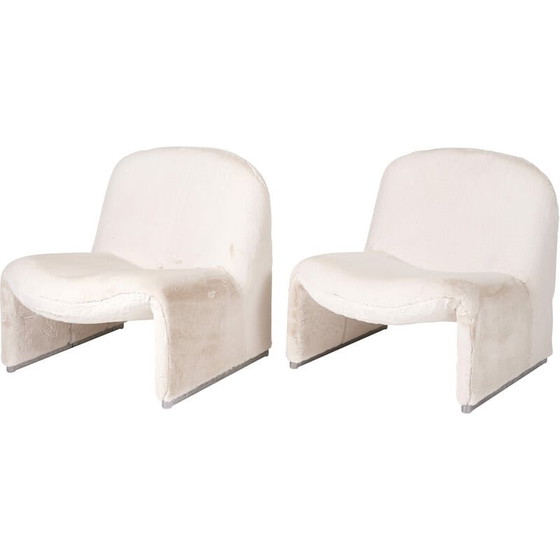 Image 1 of Pair of vintage Alky armchairs by Giancarlo Piretti for Artifort, Italy 1970