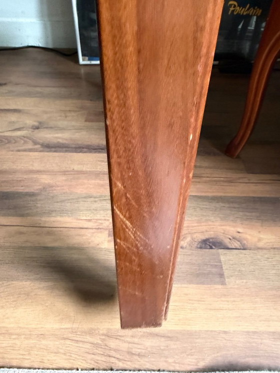 Luxury Vintage Hohnert Design Coffee table & side table 70s (2 cm glass), Wood, Brown (photo 7 of 10)