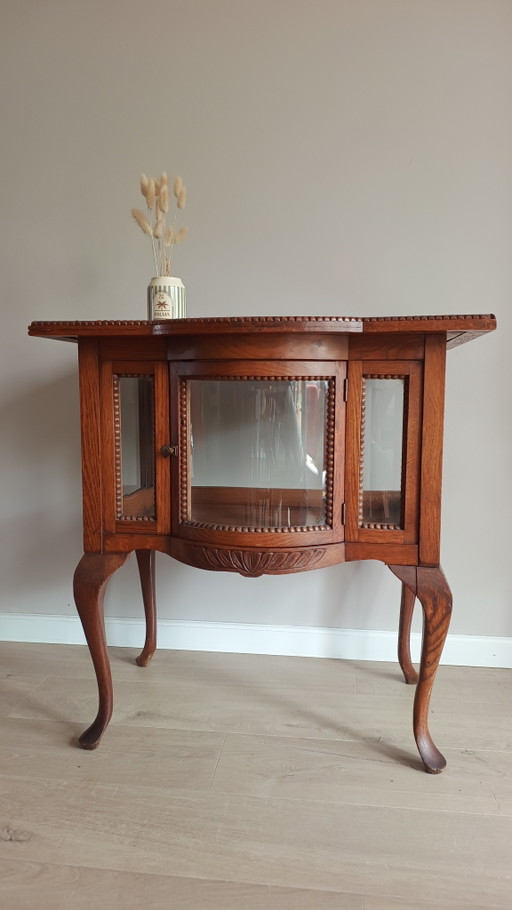 Prachtig vintage vitrinekastje, theekastje
