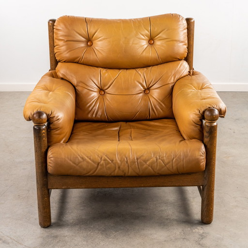 Leather Lounge Chair From Göte Möbler