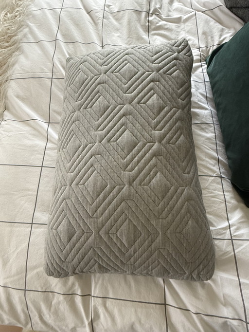 Ferm Living Coussin Quilt, gris clair