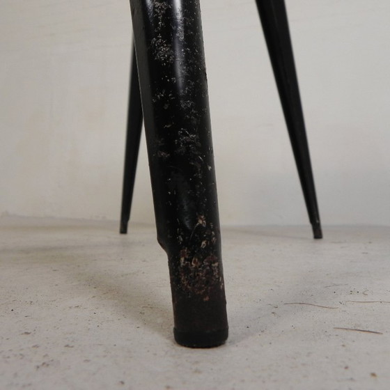 Image 1 of Henri Julien bistro table, Model Tolix T55 with Formica top, 1950s