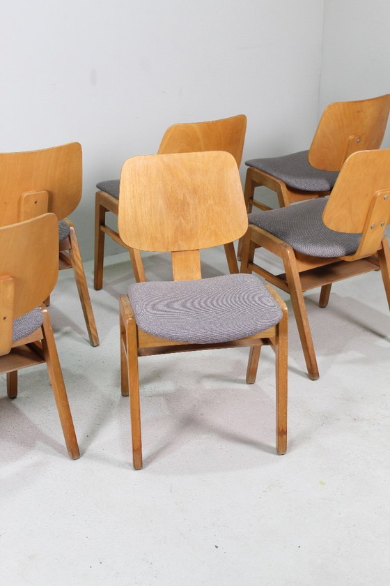 Image 1 of Set di 7 sedie da pranzo vintage