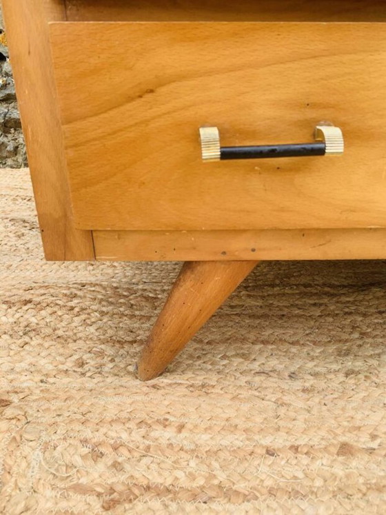 Vintage 4-drawer Chest of drawers 60s – Wood (photo 20 of 24)
