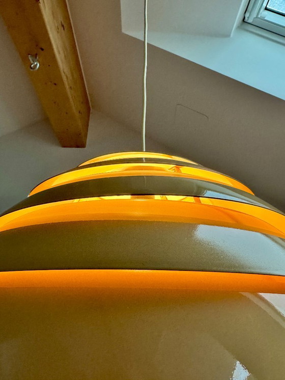 Image 1 of Lampada da soffitto Hans-Agne Jakobsson T 325/450 | Ciondolo "Alveare" in alluminio | Markaryd Svezia | Design scandin