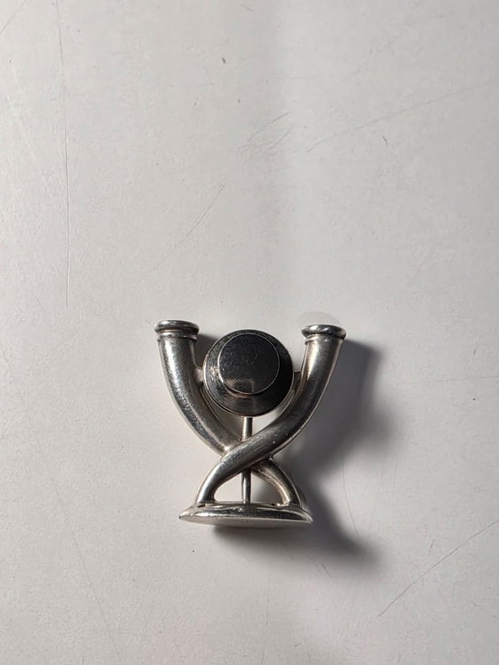 Image 1 of Brooch/Pin – Gio Ponti for Christofle – Sterling Silver – 1950s