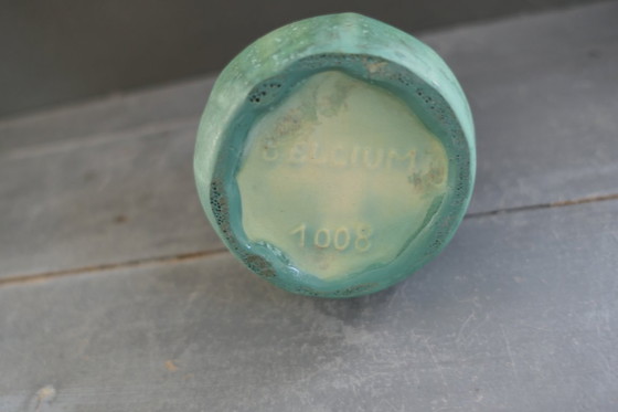 Image 1 of Art-Deco-Vase Faiencerie de Thulin Belgien 1008