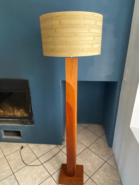 Lampada da terra vintage K-Lighting in teak scandinavo, anni '70 – Lampade da terra, Wood (photo 16 of 19)